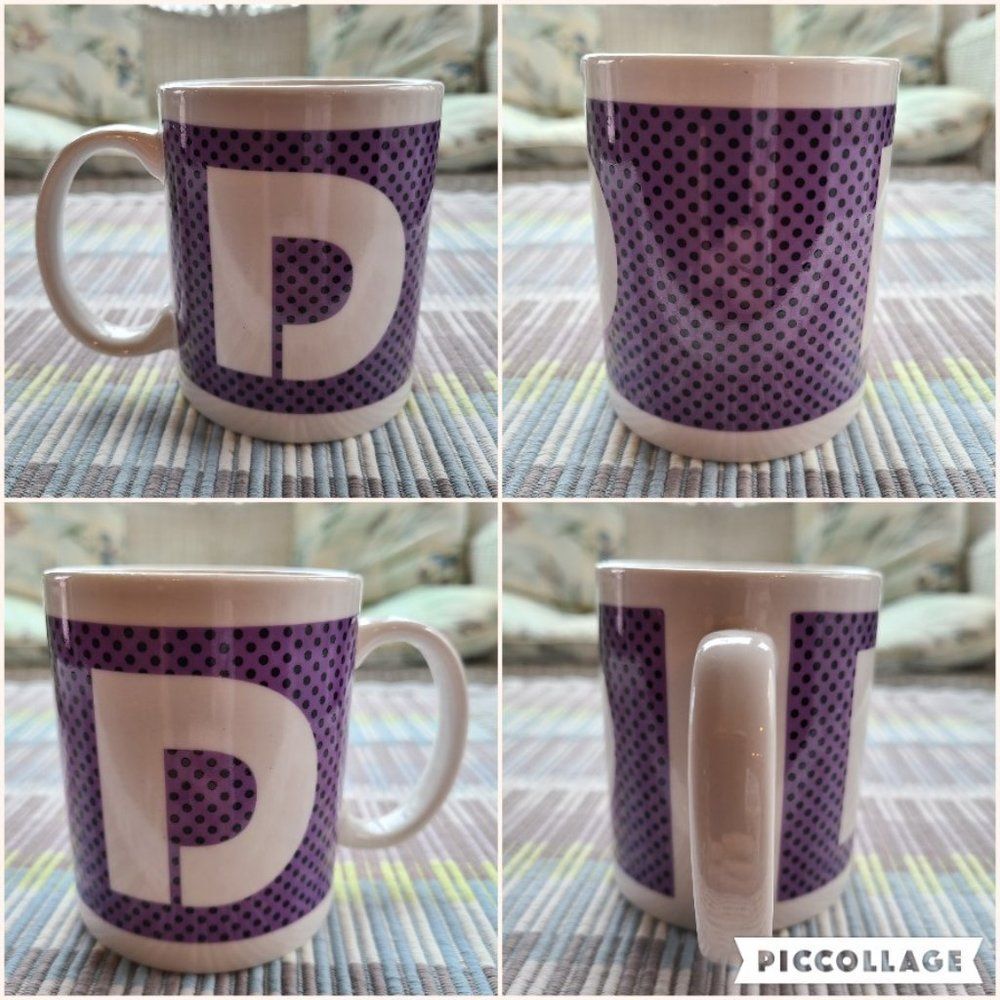 Coffee Mug Cup Lot - Vintage Christmas, Valentine, "D" Monogram, Dockside Dental - Picture 10 of 13